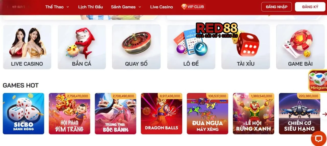 Đánh giá những điểm nổi bật của cổng game đổi thưởng Red88